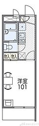 レオパレスミストラル千里 1階1Kの間取り