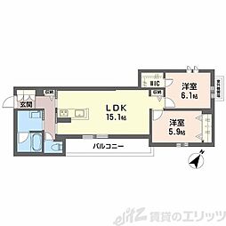 間取図画像 2LDK