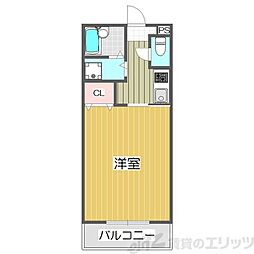 シエテ淡路 1階1Kの間取り