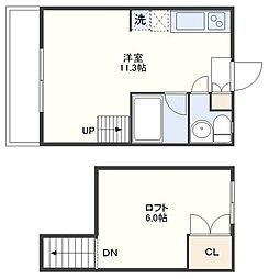 オルフェア緑町 ワンルームの間取図画像