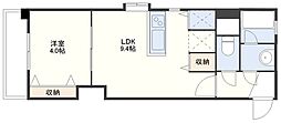 ベルヴェデーレ井石 1LDKの間取図画像