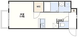 リアンレガーロ新大工町Sta. ワンルームの間取図画像