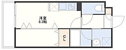 デ・クメール南長崎 ワンルームの間取図画像