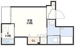 Forbis丸山町 1Kの間取図画像