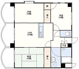 メゾン千歳 2階3LDKの間取り