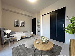 Deux・Courage 2階1Kのリビング/ダイニング