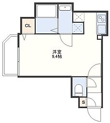 521岡町 ワンルームの間取図画像