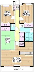 グランゲート西新井 3LDKの間取図画像