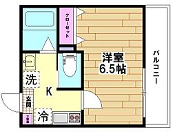 FerioIII(フェリオ3) 1Kの間取図画像