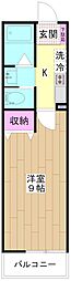 タリアセン7 1Kの間取図画像