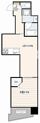 ラブリエ舟入中町アネックス 4階1LDKの間取り