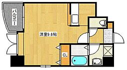 家納喜本川館 8階ワンルームの間取り