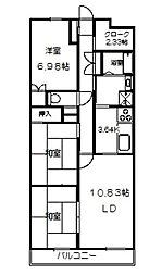 間取図画像 3SLDK