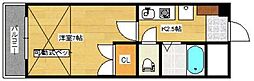 ビバーチェ堀越 3階1Kの間取り