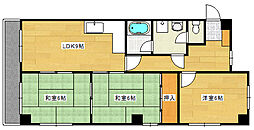 ハイライフ和誠 4階3LDKの間取り