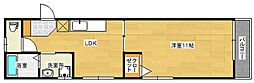 コーディアルグリーン 2階1DKの間取り