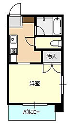東陽ビル 4階1Kの間取り