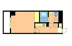 La　Shanti　本川 6階1Kの間取り