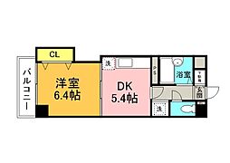 ハウスエーヌ西十日市 3階1DKの間取り