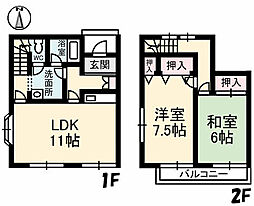 ソフィアM 2LDKの間取図画像