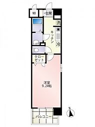 第30友建ビル 7階1Kの間取り
