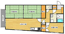 サンパティオ高須 3階3LDKの間取り
