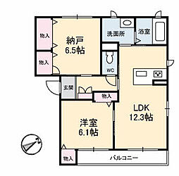 スプレモ　エルフォ 2階1SLDKの間取り