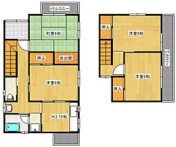 上土居邸 1階3LDKの間取り