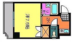FUJIビル 4階1Kの間取り