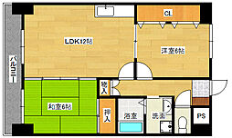 メゾン山田 4階2LDKの間取り