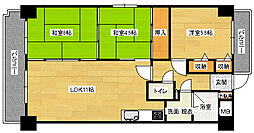 シティホームズ小町 3階3LDKの間取り