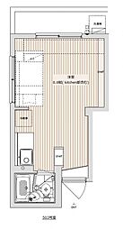 ジョイフル住吉 5階ワンルームの間取り