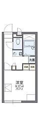 レオパレス安東 2階1Kの間取り