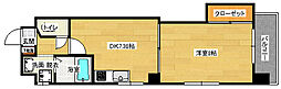 ビバーチェ平野町 2階1DKの間取り