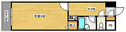 モイトラビル 3階1DKの間取り