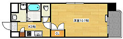 第29やたがいビル 10階1Kの間取り