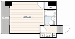 ＮＥＰＨＥＬ榎町 3階ワンルームの間取り