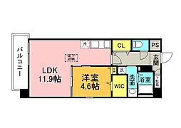 鉄砲町柴崎ビル 1LDKの間取図画像