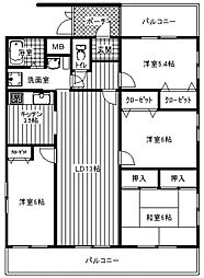 コーポバンブー 4LDKの間取図画像