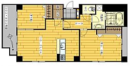AUBE 2LDKの間取図画像