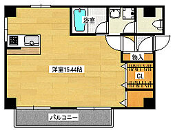 木村ビル ワンルームの間取図画像