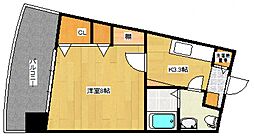 サンクレスト 1Kの間取図画像