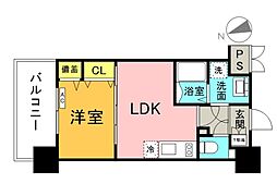 katayamaビル27 1LDKの間取図画像