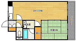 ジョイパレス南観音 1LDKの間取図画像