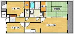 Casa&Michiroom己斐上 3LDKの間取図画像