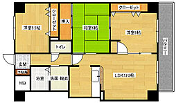 ダイヤモンドビュー 2SLDKの間取図画像
