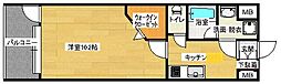 ウェスティン鉄砲町 1Kの間取図画像