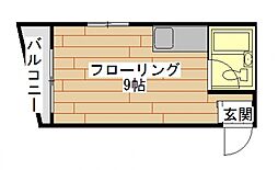 アルティメイトビル ワンルームの間取図画像