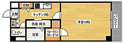 第23やたがいビル 1Kの間取図画像