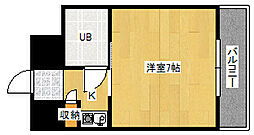 Lion竹屋町 1Kの間取図画像